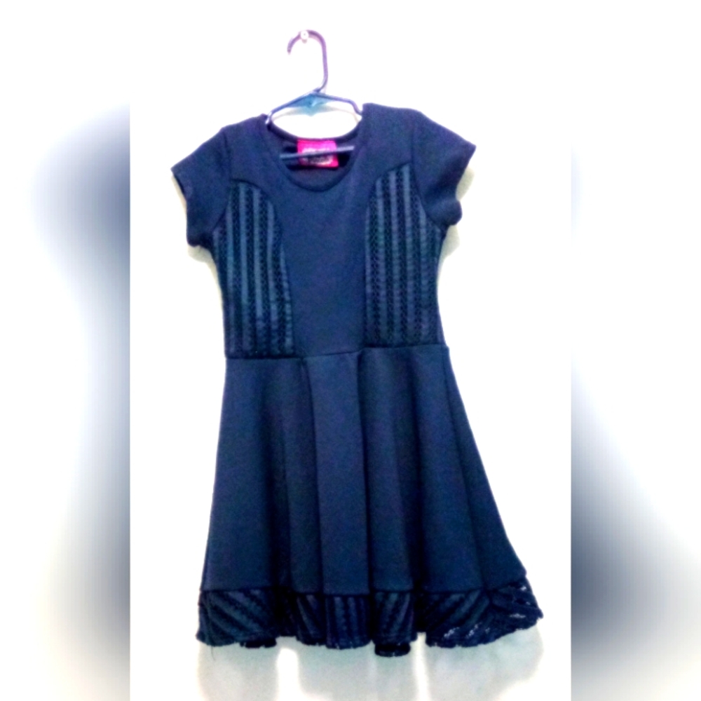 Dress by 2 Princess Sz. 6x Navy Blue